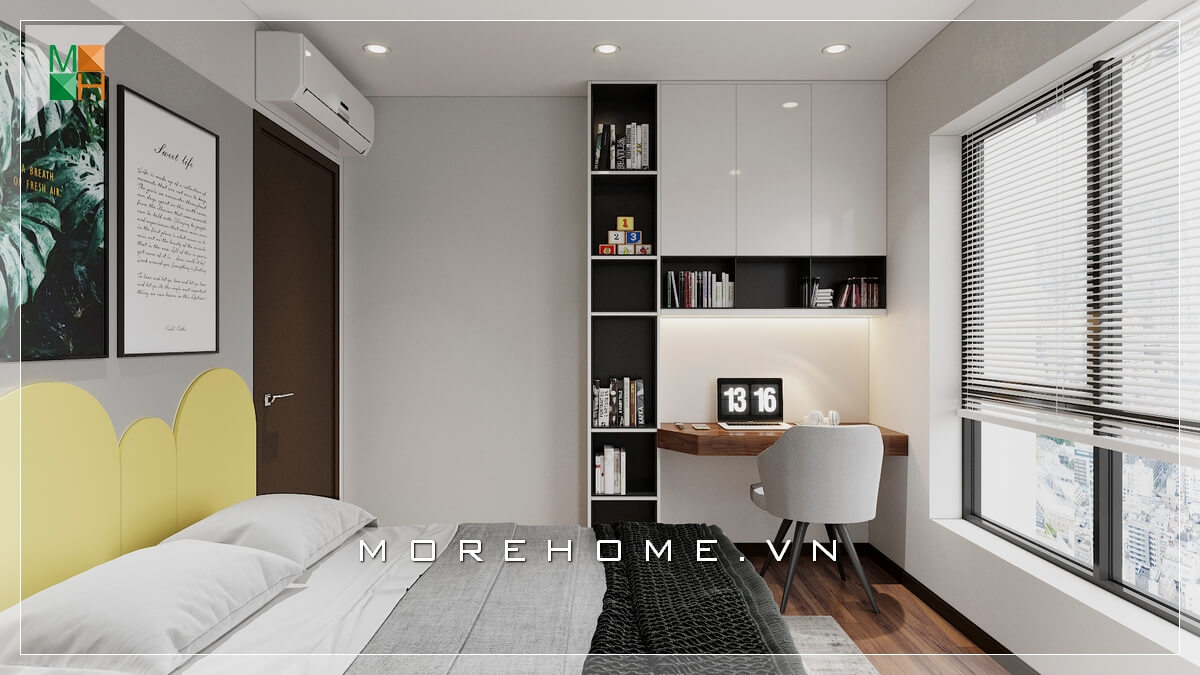 Hình ảnh thiết kế phòng ngủ chung cư hiện đại đẹp hoàn hảo